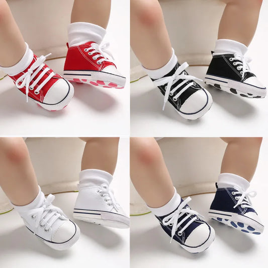 Classic Canvas Baby Sports Sneakers Anti-slip Baby Shoes